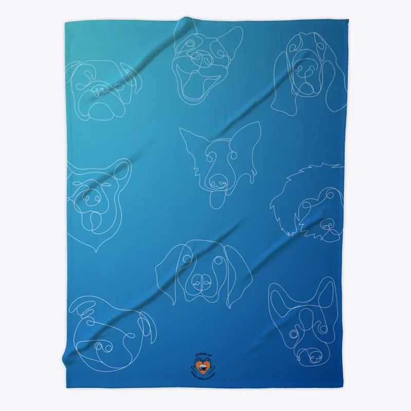 Abstract Dogs Blanket