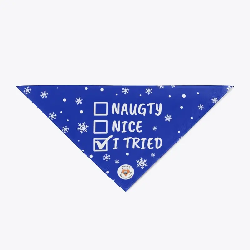 Naughty & Nice Dog Bandana